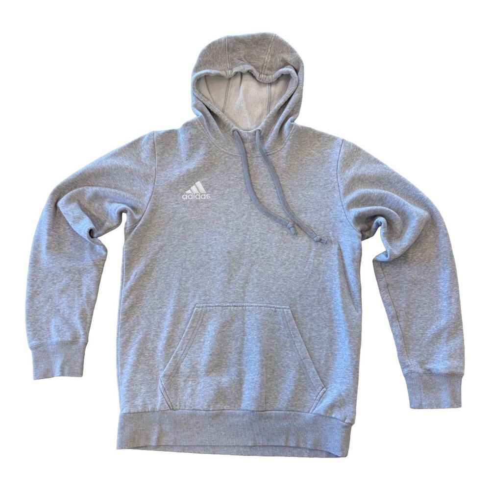Adidas Gray Athletic Hoodie Size Small Mens Pullover Sweatshirt